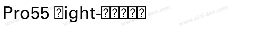 Pro55 Light字体转换